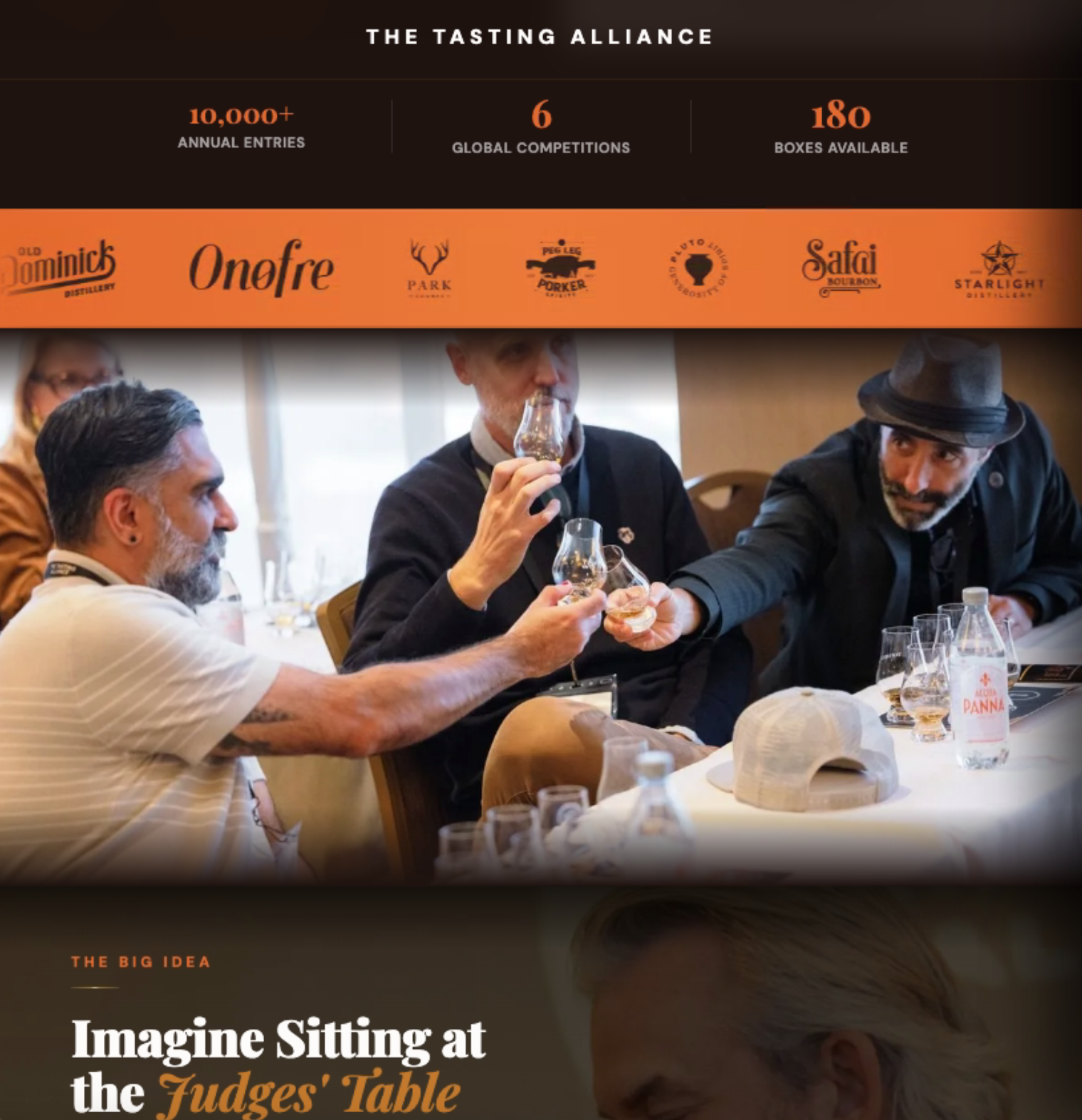 Landing page variant — The Tasting Alliance