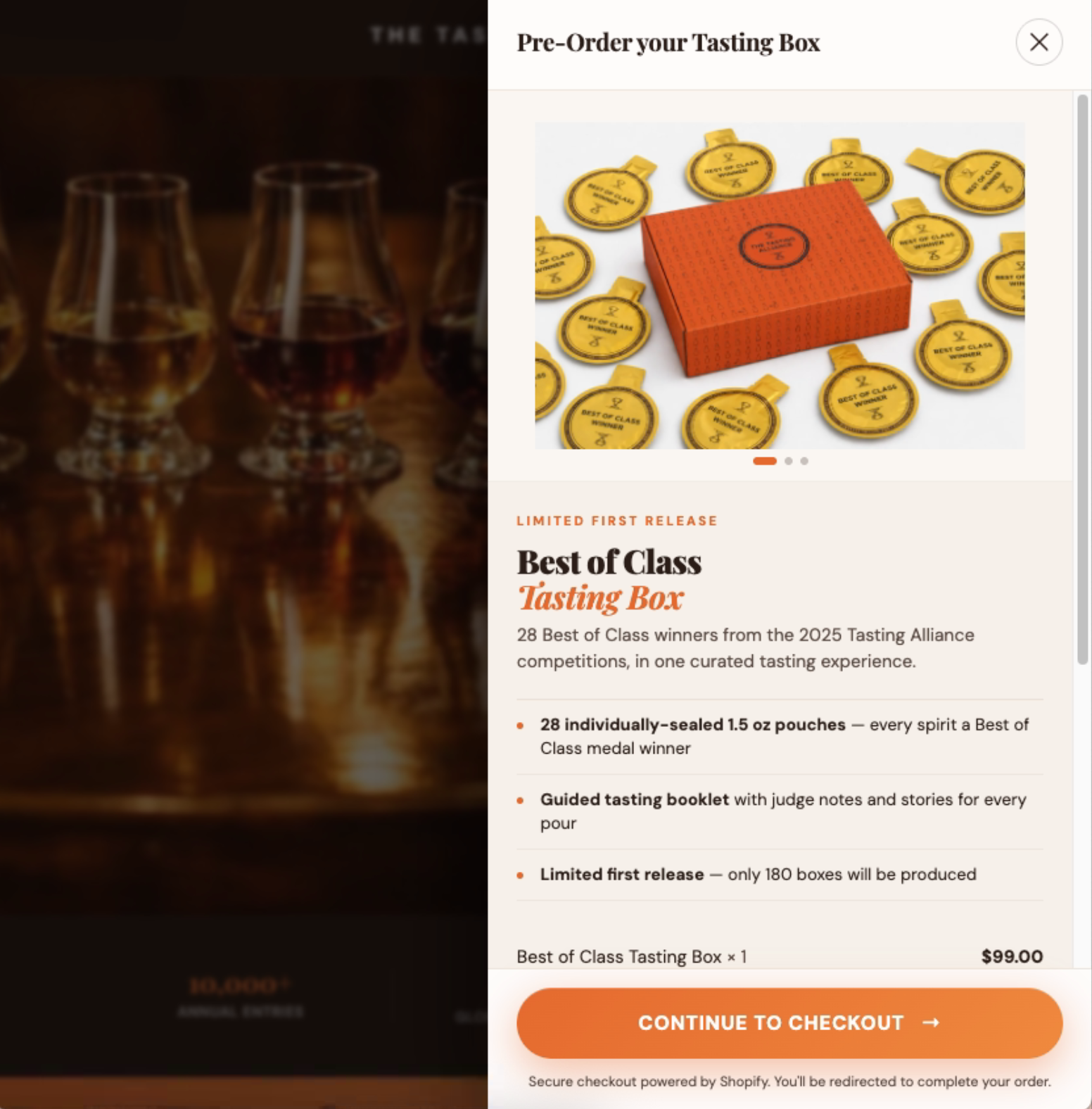 Landing page variant — pre-order Best of Class